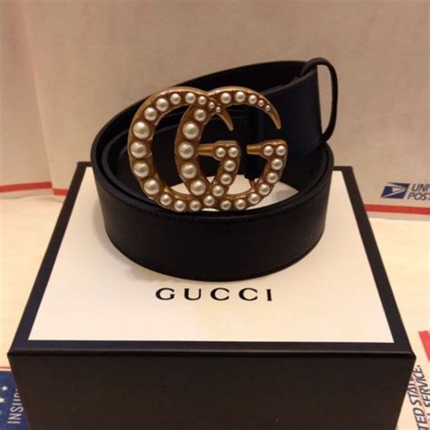 gucci woman belts saks|gucci belt with pearl buckle.